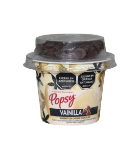 VASO POPSY VAINILLA GOURM/TOPP CHIPS X 75G