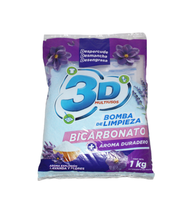 DETERGENTE 3D MULTIUSOS LAVANDA X 1KG