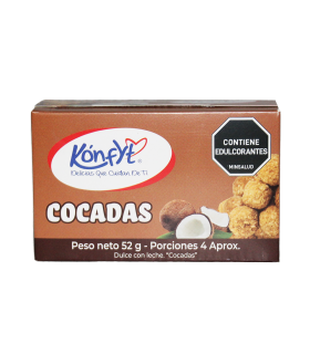 COCADAS KONFYT SIN AZUCAR X 52GR