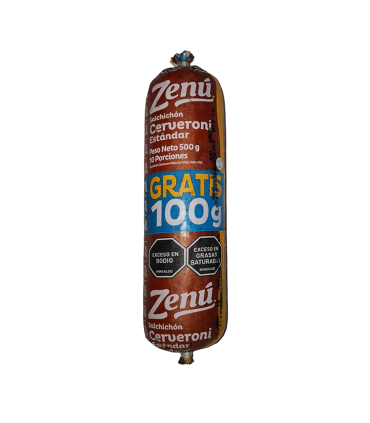 SALCHICHÓN CERVERONI ZENÚ X 400GR LLEVE 100G