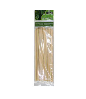 PALO BAMBU PINCHOS ECOVID 25 CM BOLSA X 100 UNIDADES