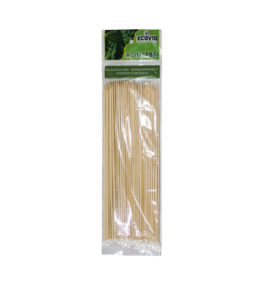 PALO BAMBU PINCHOS ECOVID 25 CM BOLSA X 100 UNIDADES