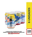 CERVEZA AGUILA 0.0 SIXPACK LATA X 330ML