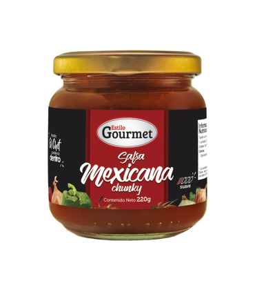 SALSA MEXICANA ESTILO GOURMET FRASCO X 220GR