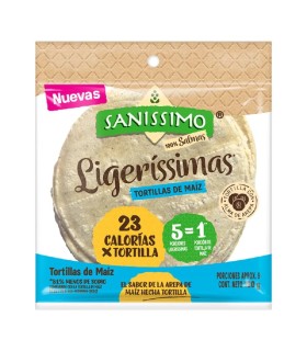 TORTILLAS DE MAIZ SANISSIMO X 190GR