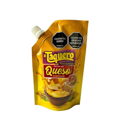 SALSA DE QUESO CHEDDAR EL TAQUERO X 200GR