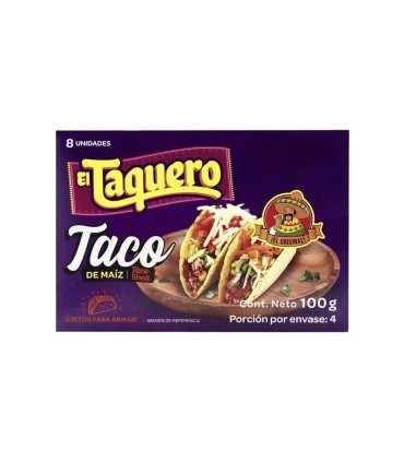 TACOS EL TAQUERO SHELL 8UDS X 100GR