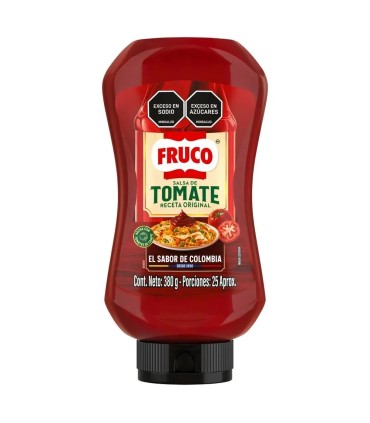 SALSA DE TOMATE FRUCO SQUEEZE FRASCO X 380GR