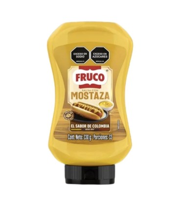 SALSA MOSTAZA FRUCO SQUEEZE FRASCO X 380GR