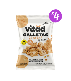 GALLETA VITAD AVENA PAQUETE 4UDS X 30GR