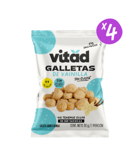 GALLETA VITAD VAINILLA PAQUETE 4UDS X 30GR