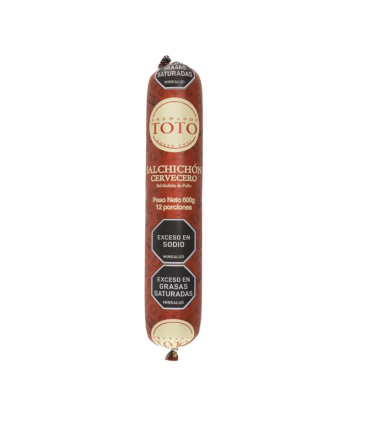 SALCHICHON CERVECERO TOTO X 600GR
