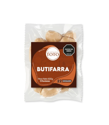 BUTIFARRA TOTO PAQUETE 22 UNIDADES X 500GR