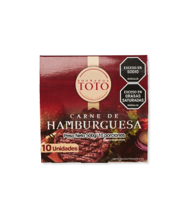 HAMBURGUESA TOTO CAJA 10UDS X 500GR
