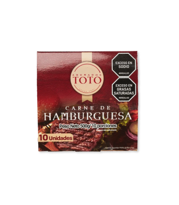 HAMBURGUESA TOTO CAJA 10UDS X 500GR