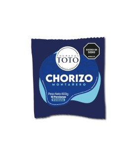CHORIZO TOTO MONTAÑERO PAQUETE 10UDS X 500GR
