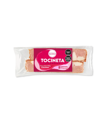 TOCINETA AHUMADA TOTO PAQUETE X 150GR