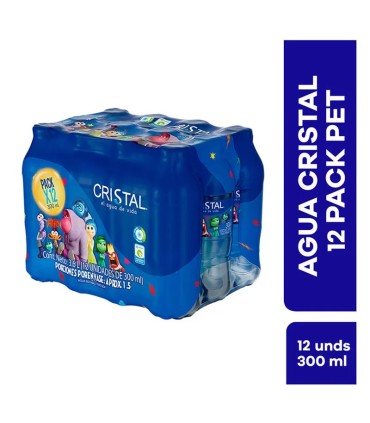 AGUA CRISTAL POSTOBON 12UDS PET X 300ML