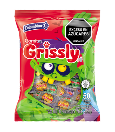GOMAS GRISSLY HALLOWEEN CEREBRO BOLSA X 360GR