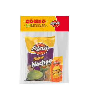 NACHOS + SALSA DE QUESO AZTECA X 680GR