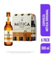 CERVEZA MITICA ORIGINAL SIXPACK BOTELLA X 300ML
