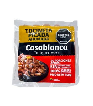 TOCINETA CASABLANCA PICADA PAQUETE X 450GR