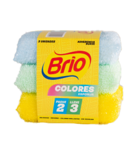 OFERTA ESPONJA BRIO COLORES PAGUE 2 LLEVE 3
