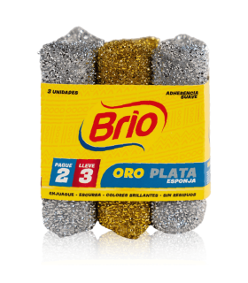 OFERTA ESPONJA BRIO ORO - PLATA PAGUE 2 LLEVE 3