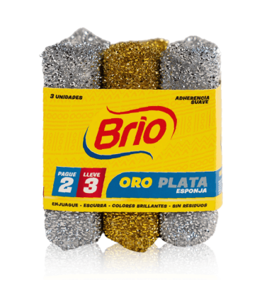 OFERTA ESPONJA BRIO ORO - PLATA PAGUE 2 LLEVE 3