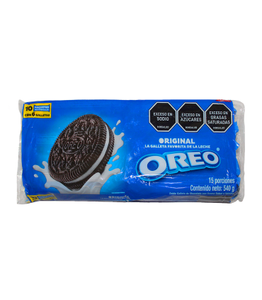 GALLETA OREO ORIGINAL PAQUETEx10 UNIDADESx540 GRAMOS