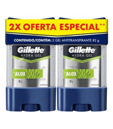 OFERTA DESODORANTE GILLETTE HYDRA GEL ALOE 2UDS X 82GR C/U