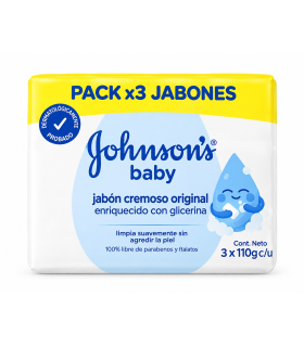 OFERTA JABON JOHNSON BABY ORIGINAL 3 BARRAS X 110GR C/U