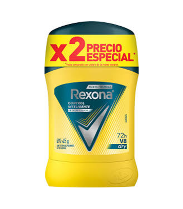 OFERTA DESODORANTE REXONA V8 2UDS X 45GR C/U