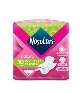 TOALLA NOSOTRAS NATURAL INVISIBLE CLASICA X 10UDS