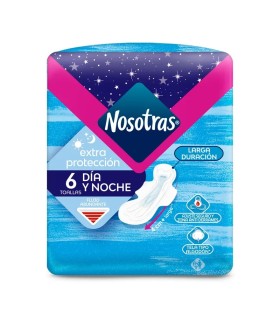 TOALLA NOSOTRAS EXTPROTECCION DIA Y NOCHE X 6UDS