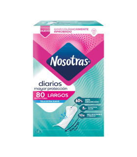 PROTECTOR NOSOTRAS DIARIO LARGO X 80UDS