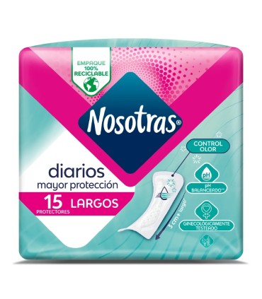 PROTECTOR NOSOTRAS DIARIOS LARGOS X 15UDS
