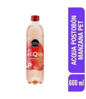 AGUA POSTOBON ACQUA MANZANA BOTELLA X 600ML