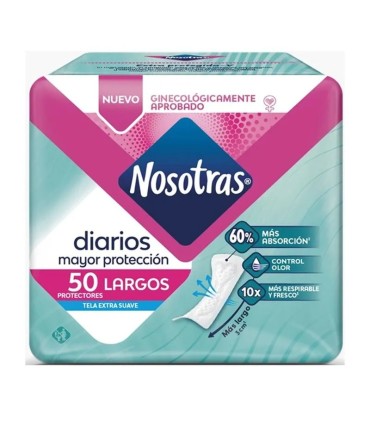 PROTECTOR NOSOTRAS DIARIO LARGO X 50UDS