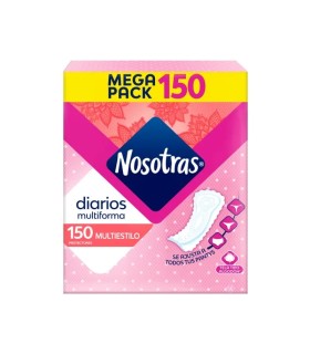 PROTECTOR NOSOTRAS DIARIOS MULTIESTILO CAJA X 150UDS