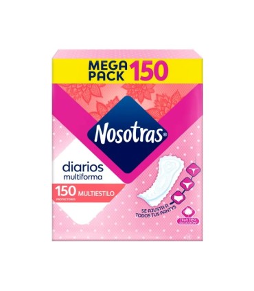PROTECTOR NOSOTRAS DIARIOS MULTIESTILO CAJA X 150UDS