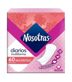 PROTECTOR NOSOTRAS DIARIOS MULTIESTILO X 60UDS