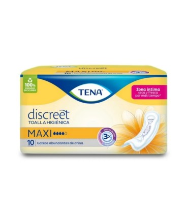 TOALLA HIGIENICA TENA MAXI X 10UDS