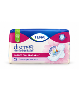 PROTECTORES DIARIOS LARGOS CON ALAS TENA X 15UDS