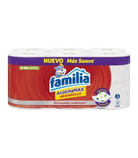 PAPEL HIGIENICO FAMILIA ACOLCHAMAX TRIPLE HOJA X 12 ROLLOS