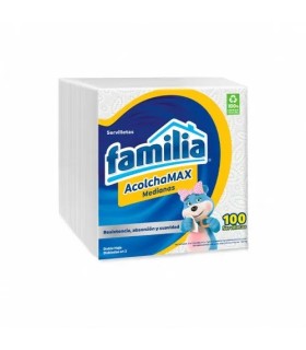 SERVILLETA FAMILIA MEDIAN ACOLCHAMAX MEDIANAS X 100UDS