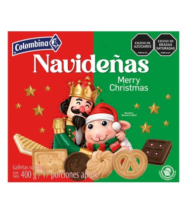 GALLETA NAVIDEÑA COLOMBINA PLEGADIZA X 400GR
