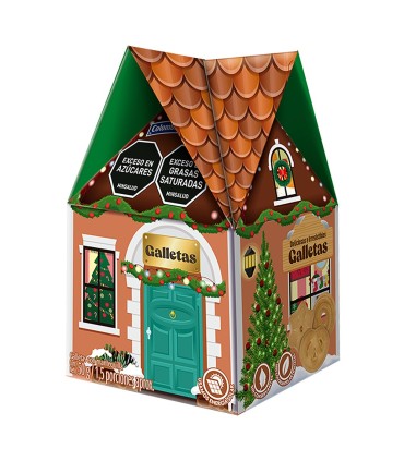 GALLETA COLOMBINA NAVIDAD MINI CASITA DE NAVIDAD X 50GR