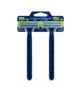 MAQUINA DE AFEITAR GILLETTE PRESTOBARBA ULTRAGRIP 2 HOJAS CABEZA MOVIL X 2UDS