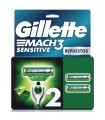 REPUESTOS CUCHILLA DE AFEITAR GILLETTE MACH 3 SENSITIVE X 2UDS